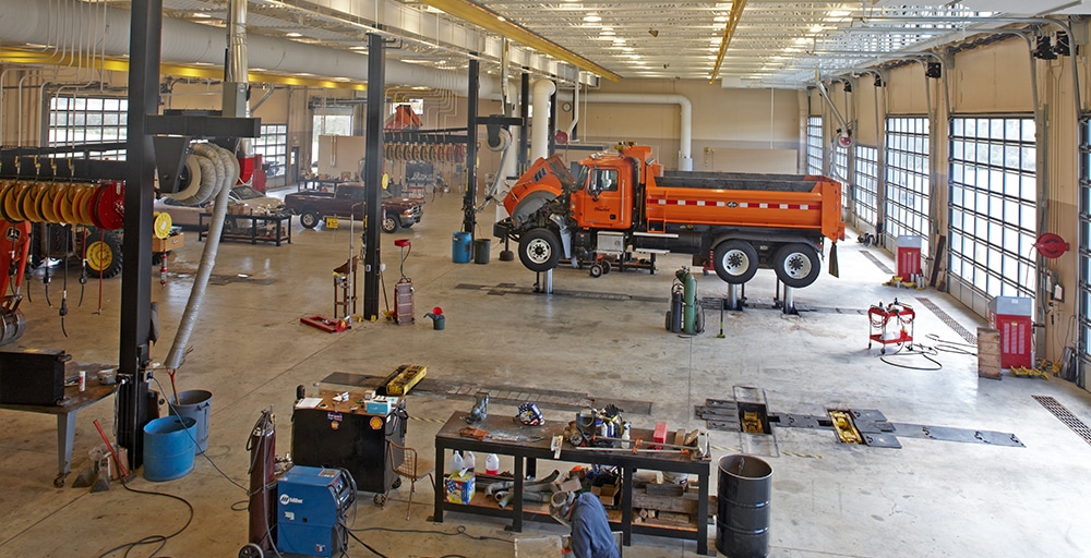 Olmstead County Public Works garage